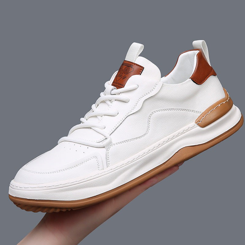 Stride Genuine Leather Sneakers - Optic White