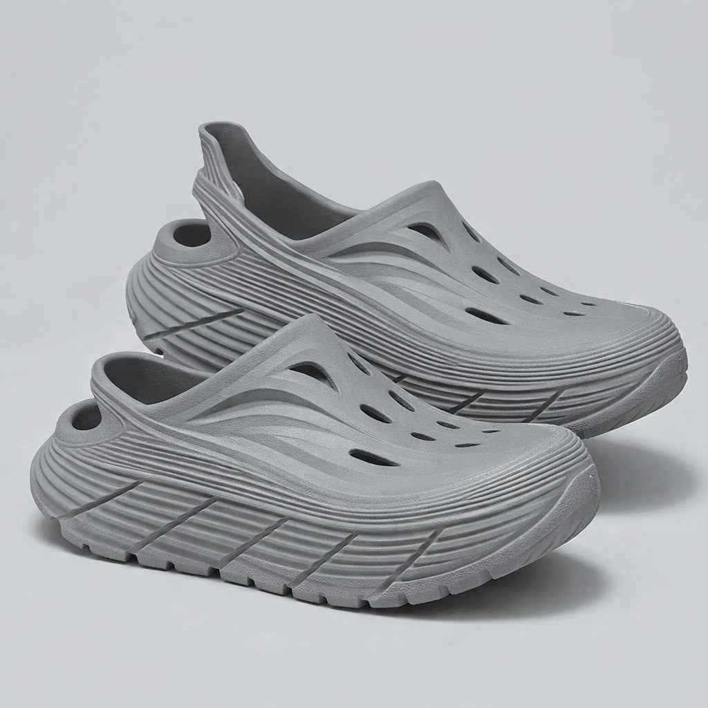 StrideFlow Slides - Slate Grey