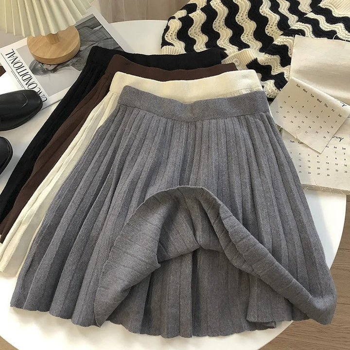 Tatra Knit Pleated Mini Skirt