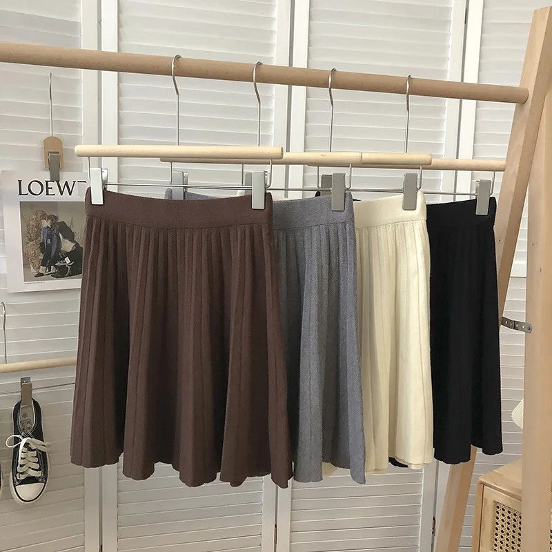 Tatra Knit Pleated Mini Skirt