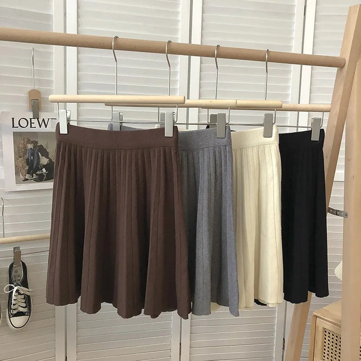 Tatra Knit Pleated Mini Skirt
