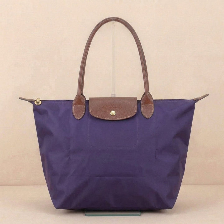 Stelvio Leather Tote Bag - Amethyst