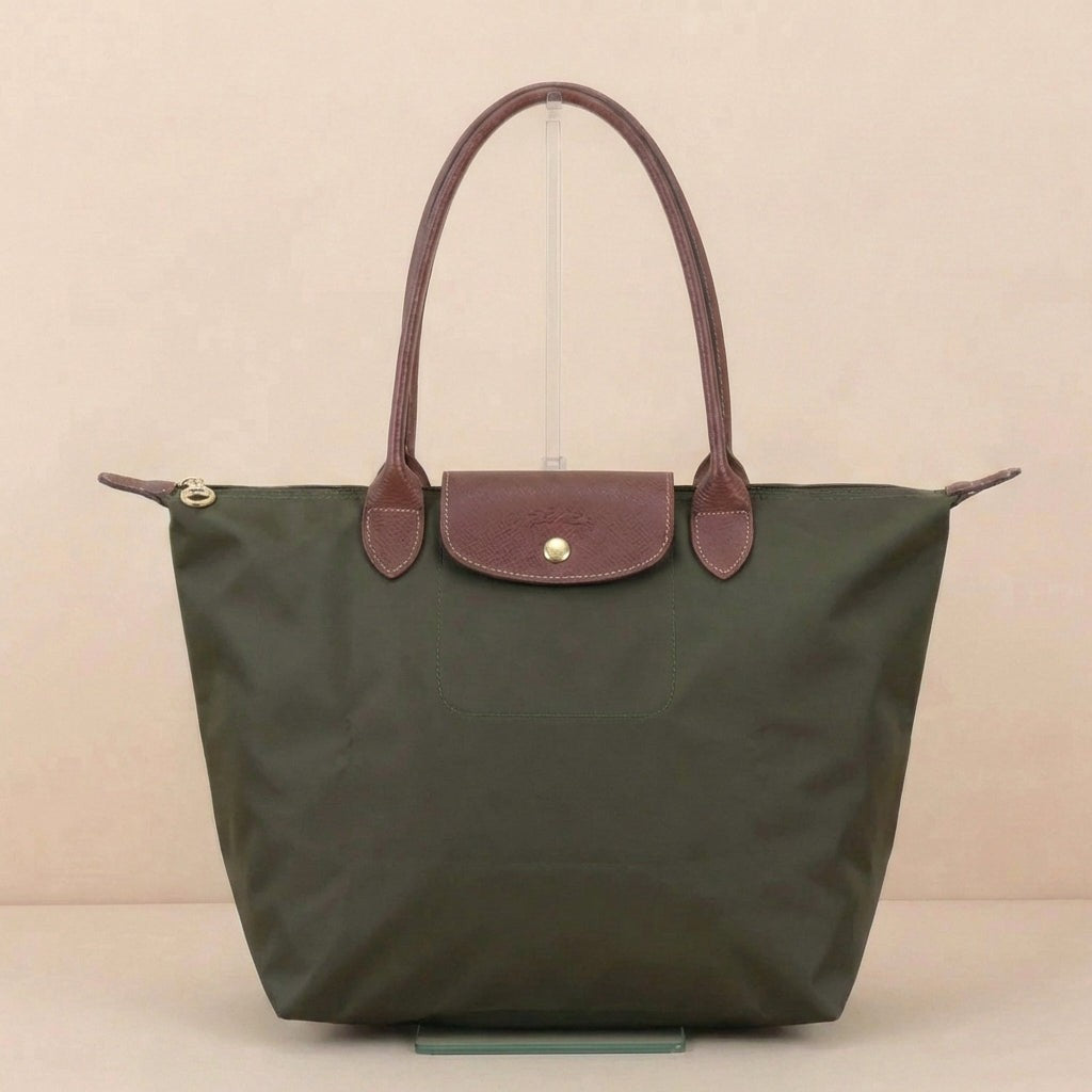 Stelvio Leather Tote Bag - Forest