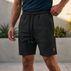 Stelvio Textured Swim Shorts - Black
