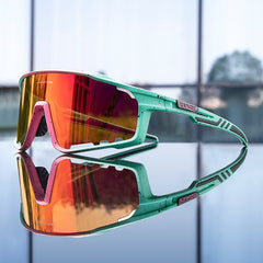 Tempest Sunglasses - Frosted / Jade Flash