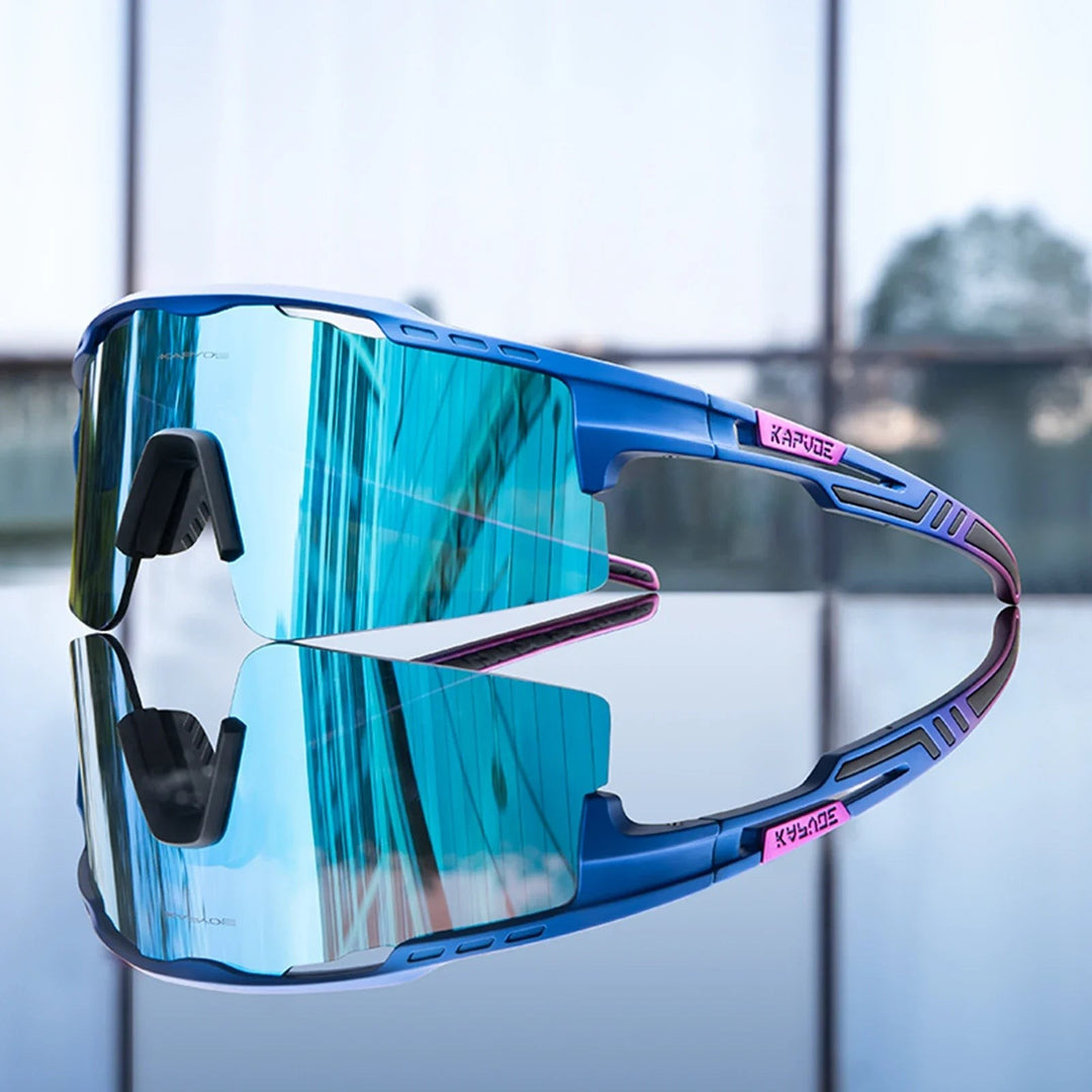 Tempest Sunglasses - Polished Black / Sky Blue