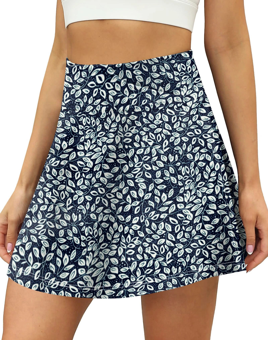 Tempo Leaf Print Skort