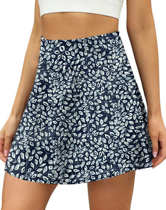 Tempo Leaf Print Skort