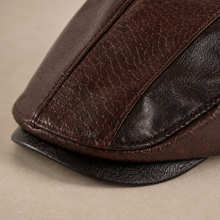 Torinello Leather Driving Cap