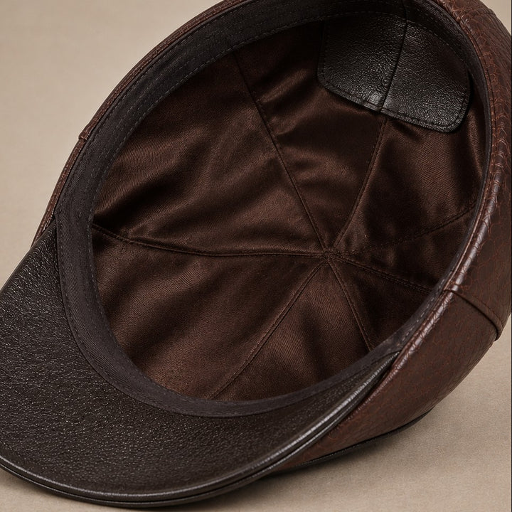 Torinello Leather Driving Cap