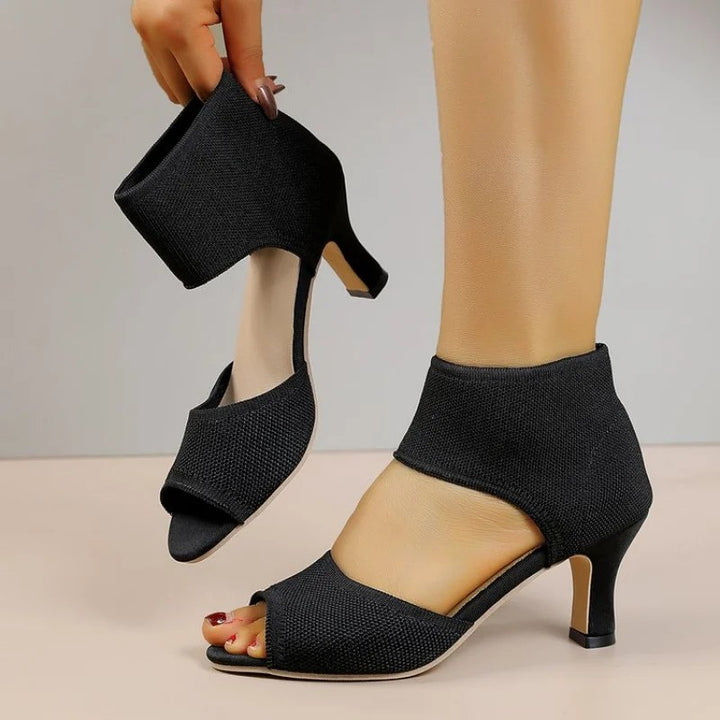 Torinello Knit Peep Heels