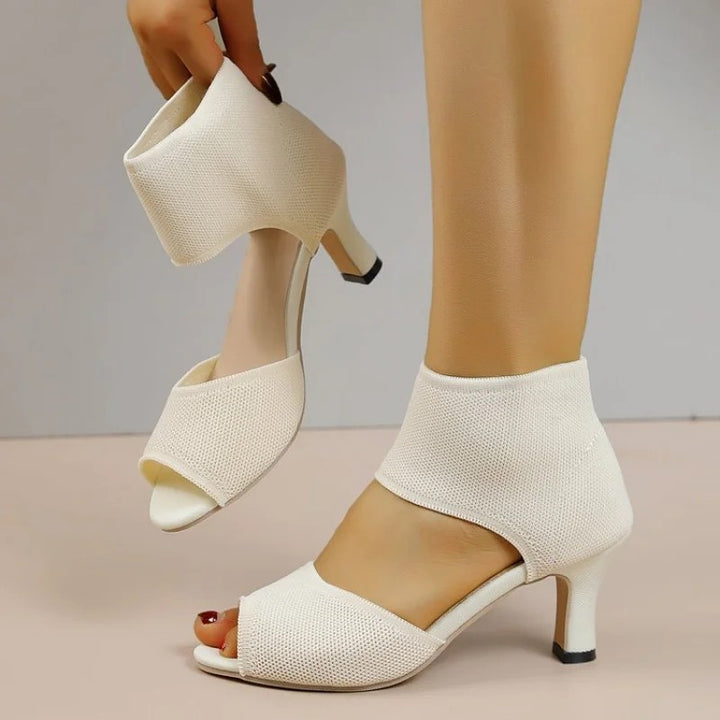 Torinello Knit Peep Heels
