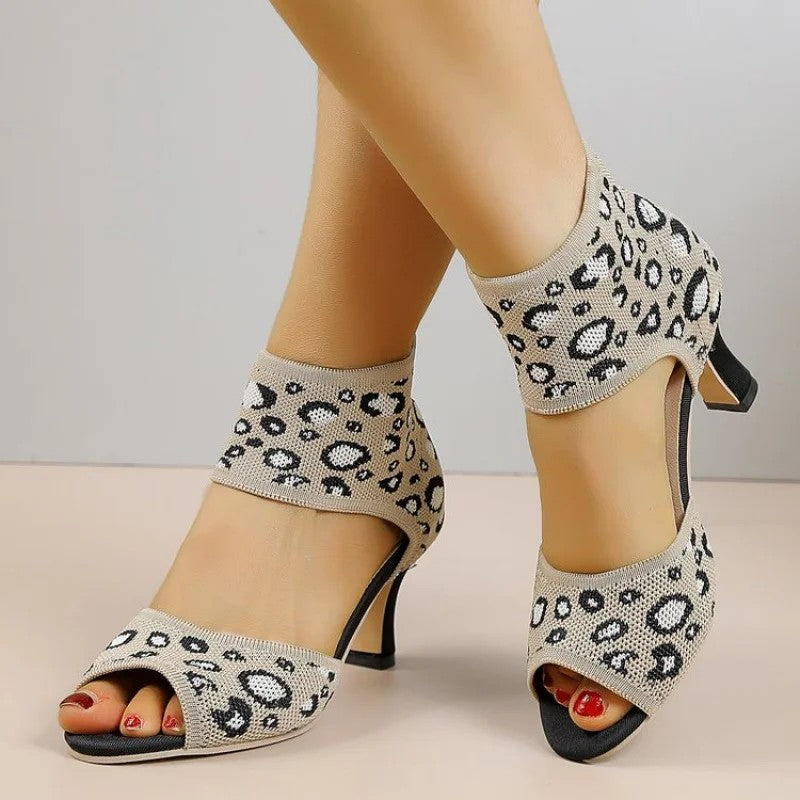Torinello Knit Peep Heels