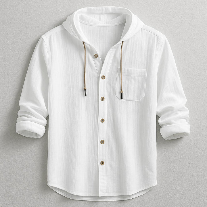 Torino Hoodie Shirt - Arctic White