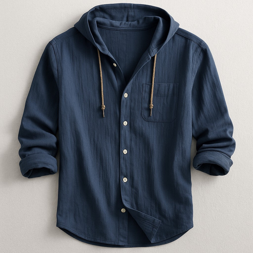 Torino Hoodie Shirt - Coastal Navy
