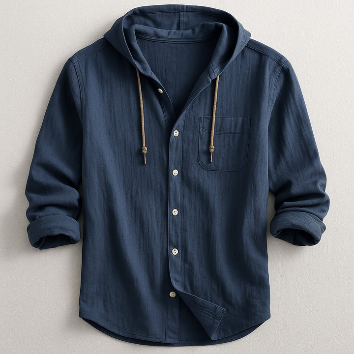 Torino Hoodie Shirt - Coastal Navy