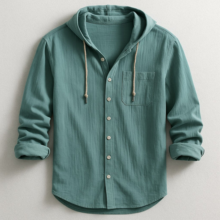 Torino Hoodie Shirt - Moss Green