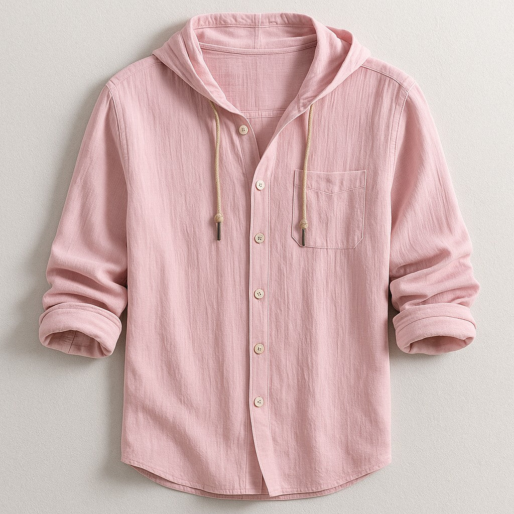 Torino Hoodie Shirt - Petal Pink