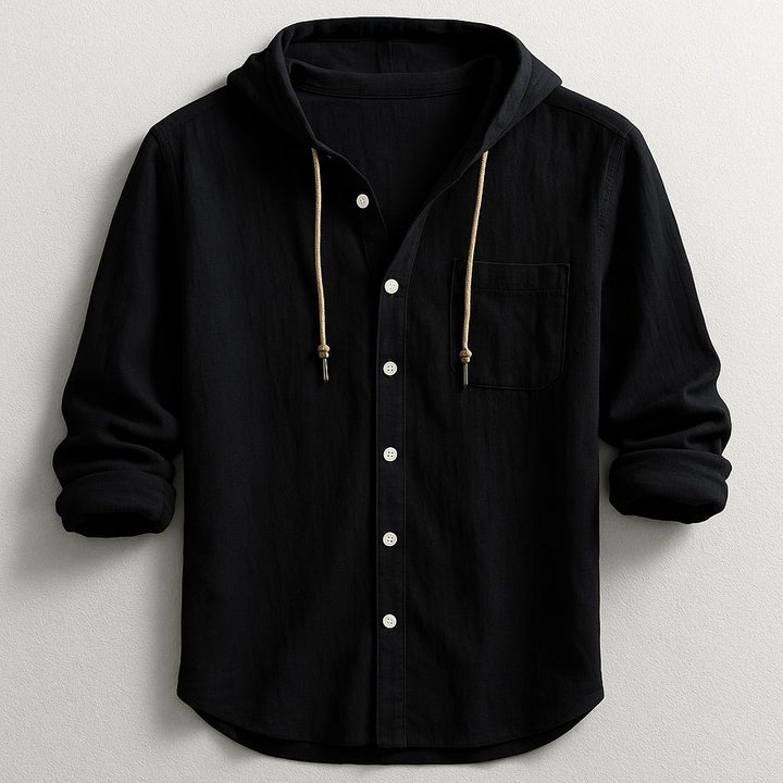 Torino Hoodie Shirt - Raven Black