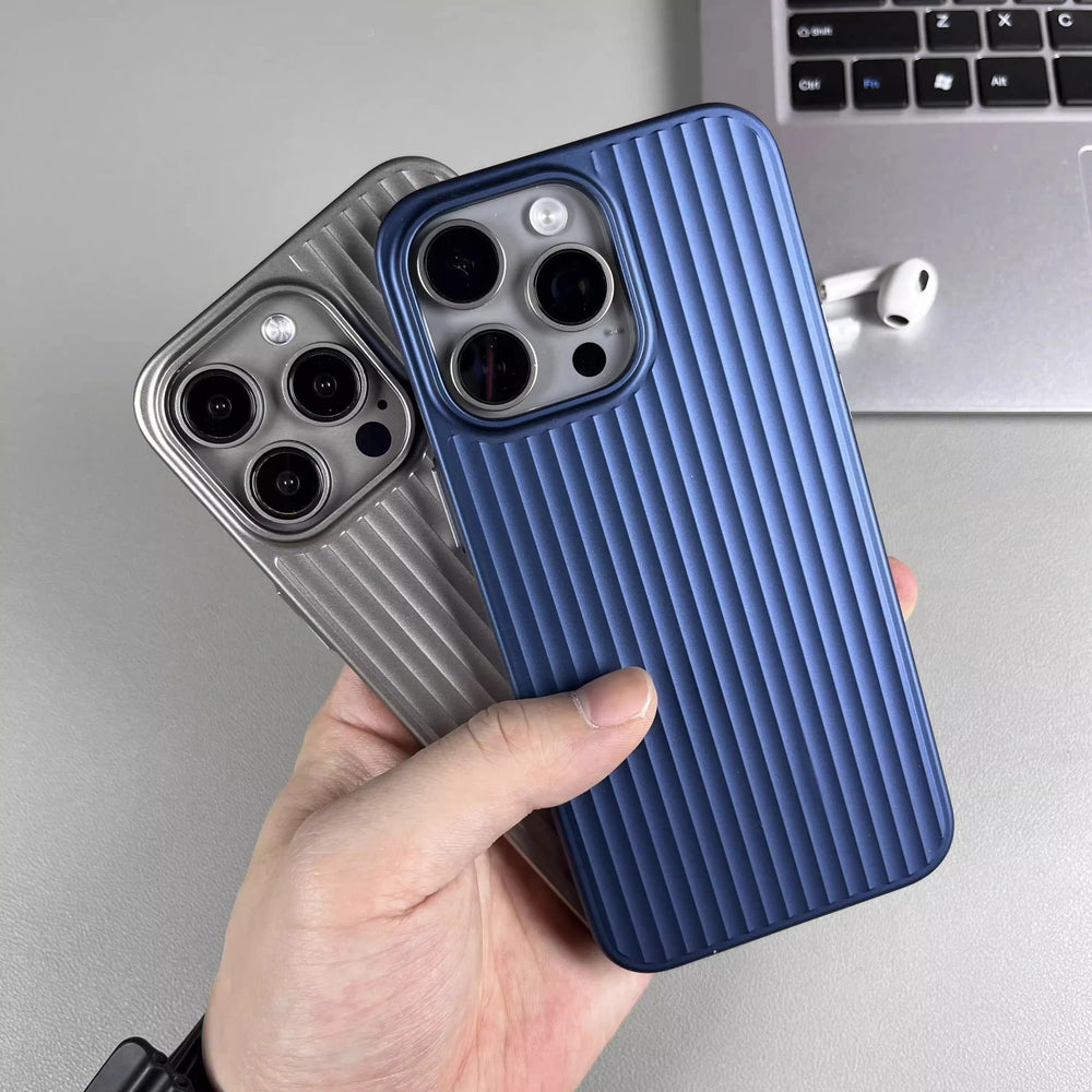 Stratum Grating Titanium iPhone Case