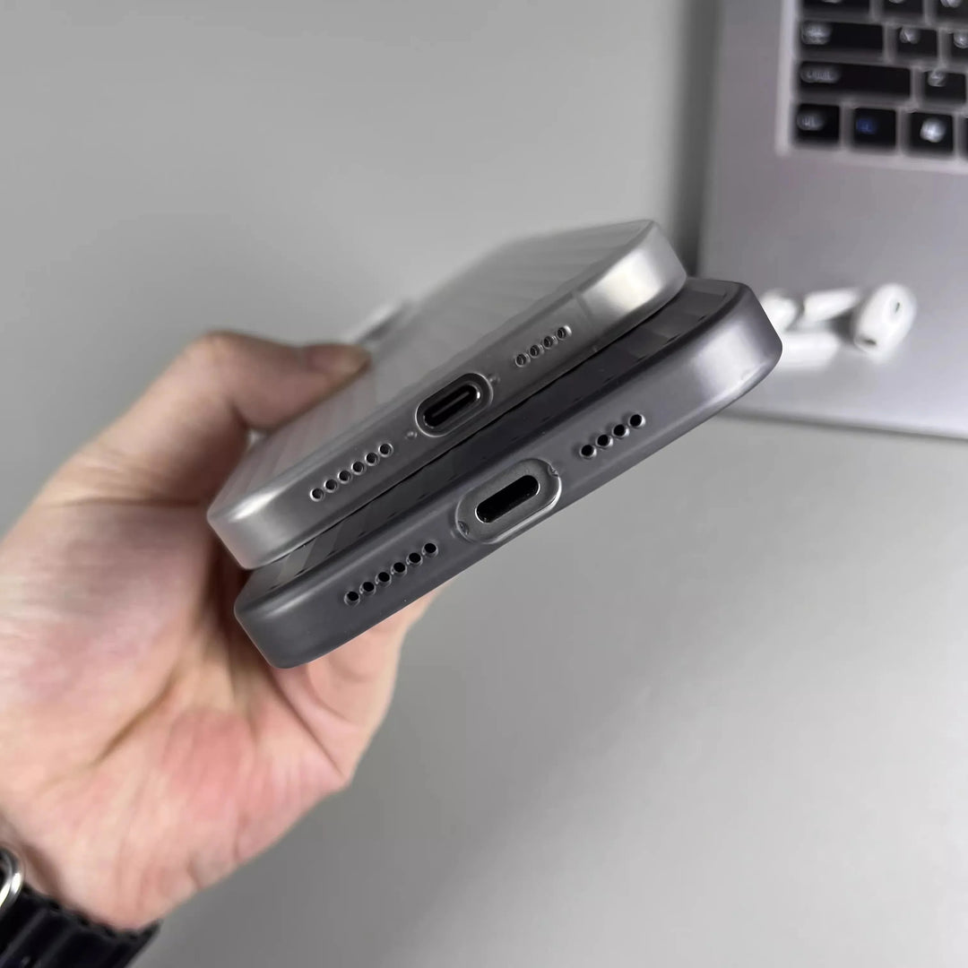 Stratum Grating Titanium iPhone Case