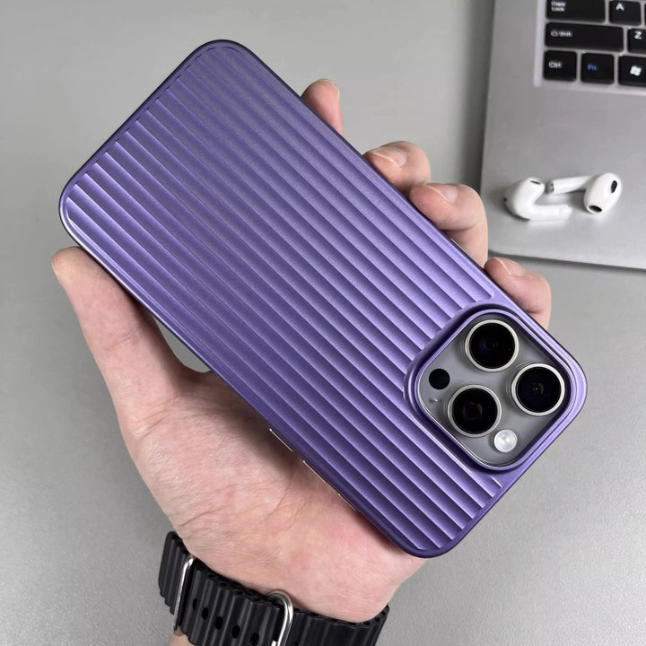 Stratum Grating Titanium iPhone Case - Amethyst