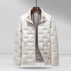 Trento Duck Down Puffer Jacket - Arctic White