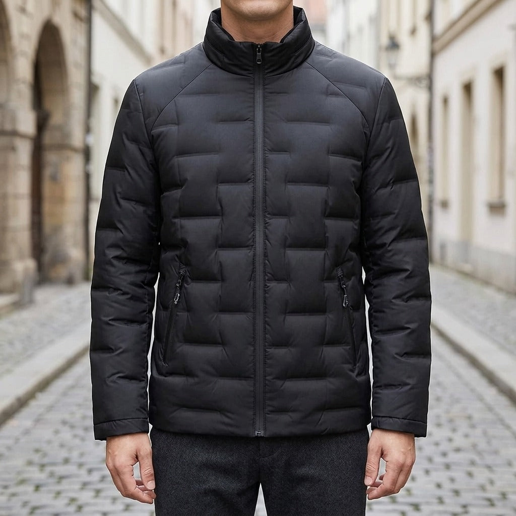 Trento Duck Down Puffer Jacket - Onyx Black