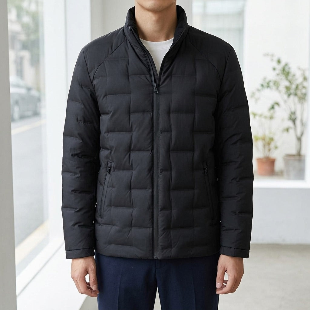 Trento Duck Down Puffer Jacket - Onyx Black