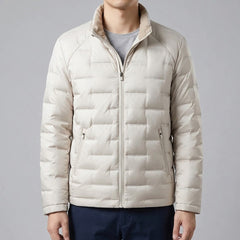 Trento Duck Down Puffer Jacket - Arctic White