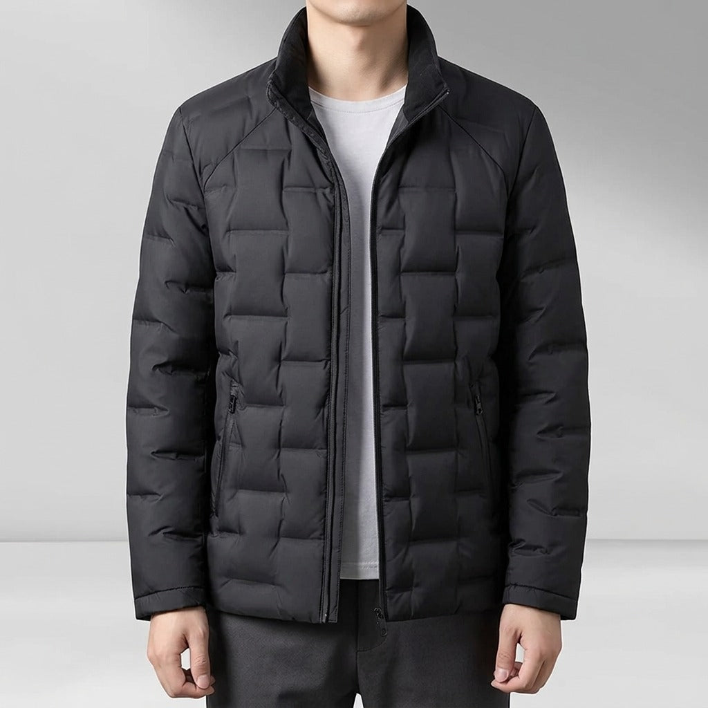 Trento Duck Down Puffer Jacket - Onyx Black