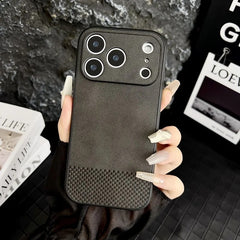 Treviso Textured Leather Phone Case - Onyx Black