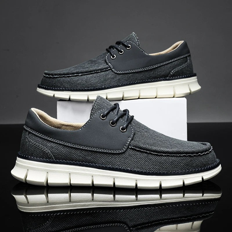 Vantage Canvas Boat Shoes - Charcoal
