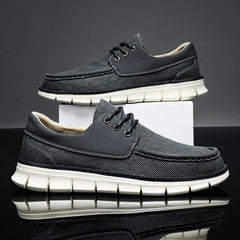 Vantage Canvas Boat Shoes - Charcoal