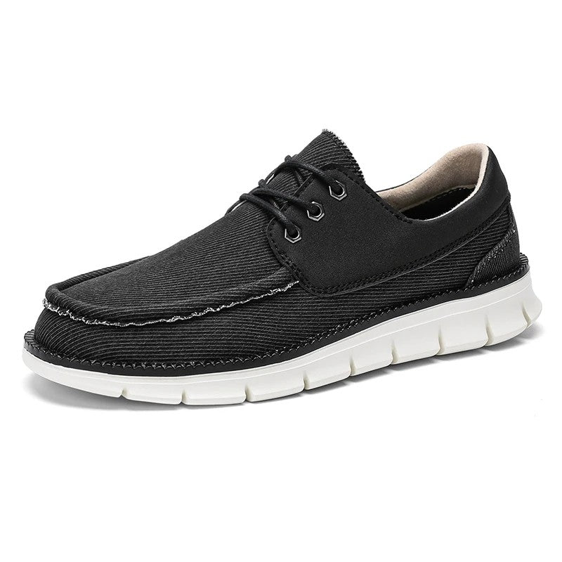 Vantage Canvas Boat Shoes - Classic Black