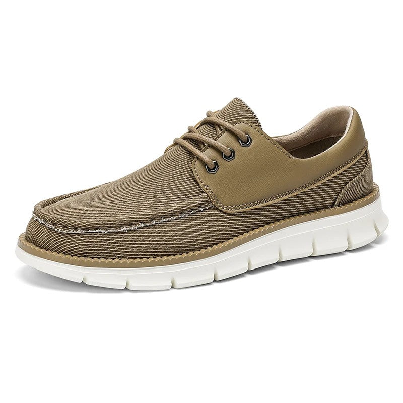 Vantage Canvas Boat Shoes - Saddle Brown