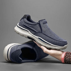 Vantage Canvas Slip-On Loafers - Navy Blue