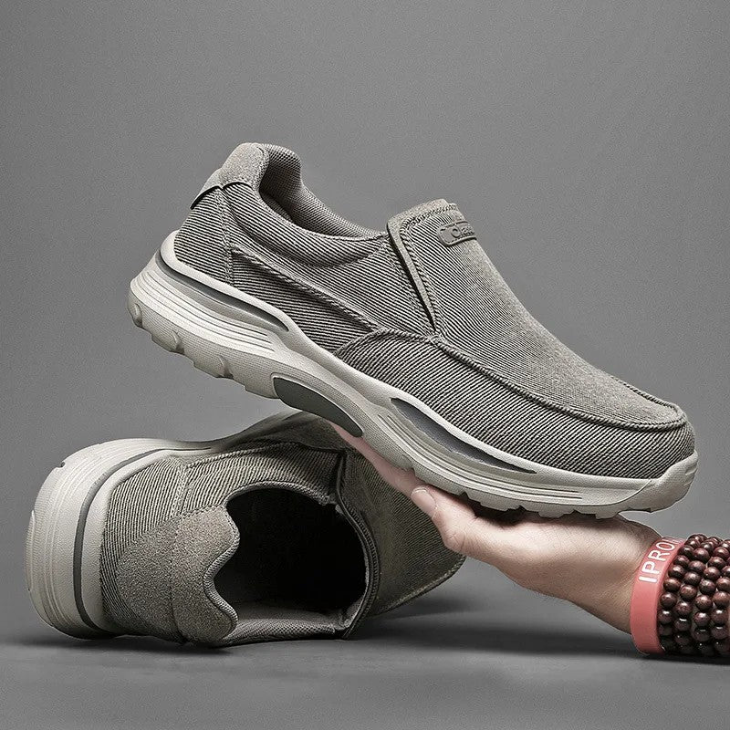 Vantage Canvas Slip-On Loafers - Slate Gray