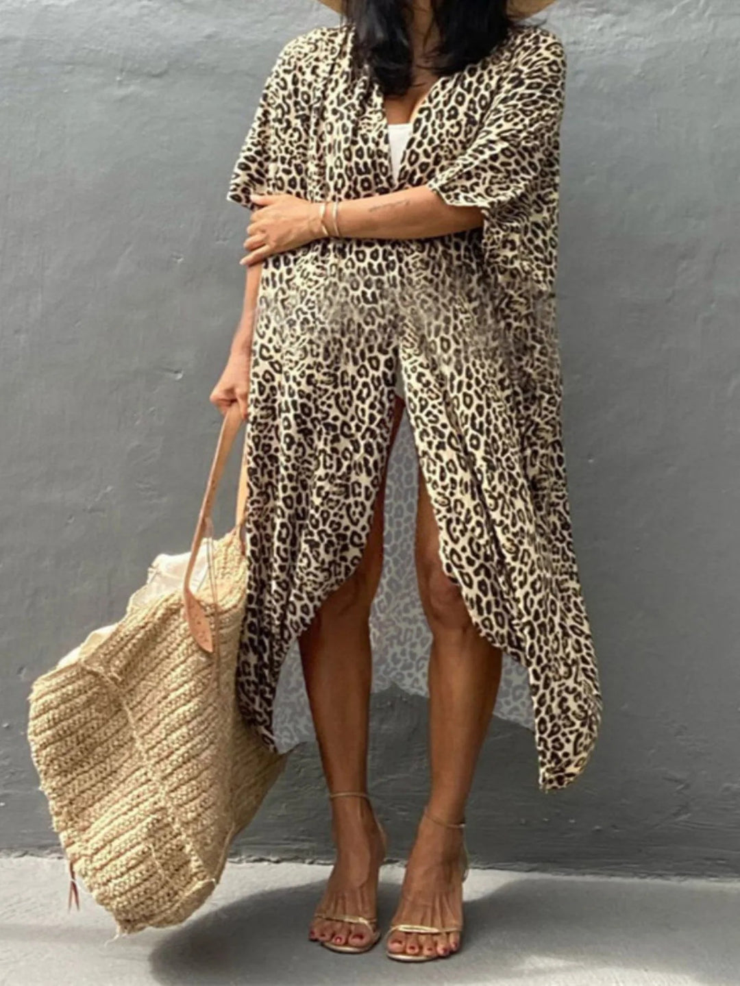 Varenna Tie-Dye Cover Up - Classic Leopard