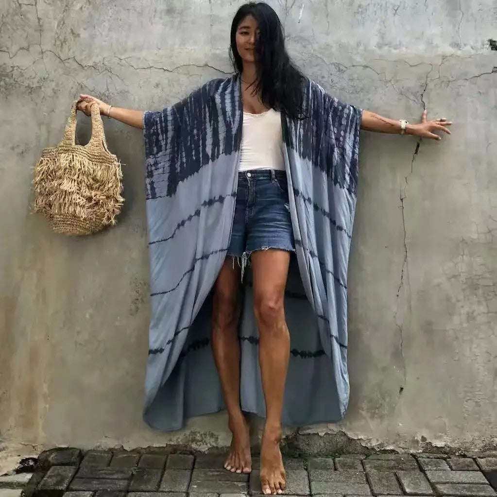 Varenna Tie-Dye Cover Up - Denim Azure Tie Dye
