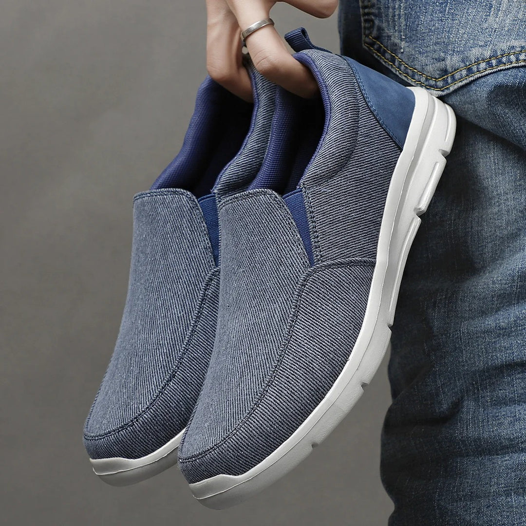 Vector Canvas Slip-On Loafers - Navy Blue