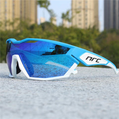 Vector Sunglasses - Cyan and White / Glacier