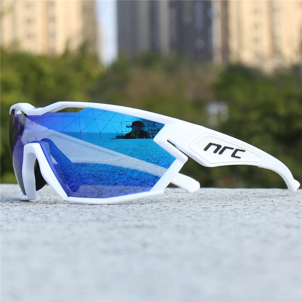 Vector Sunglasses - Polished White / Pacific