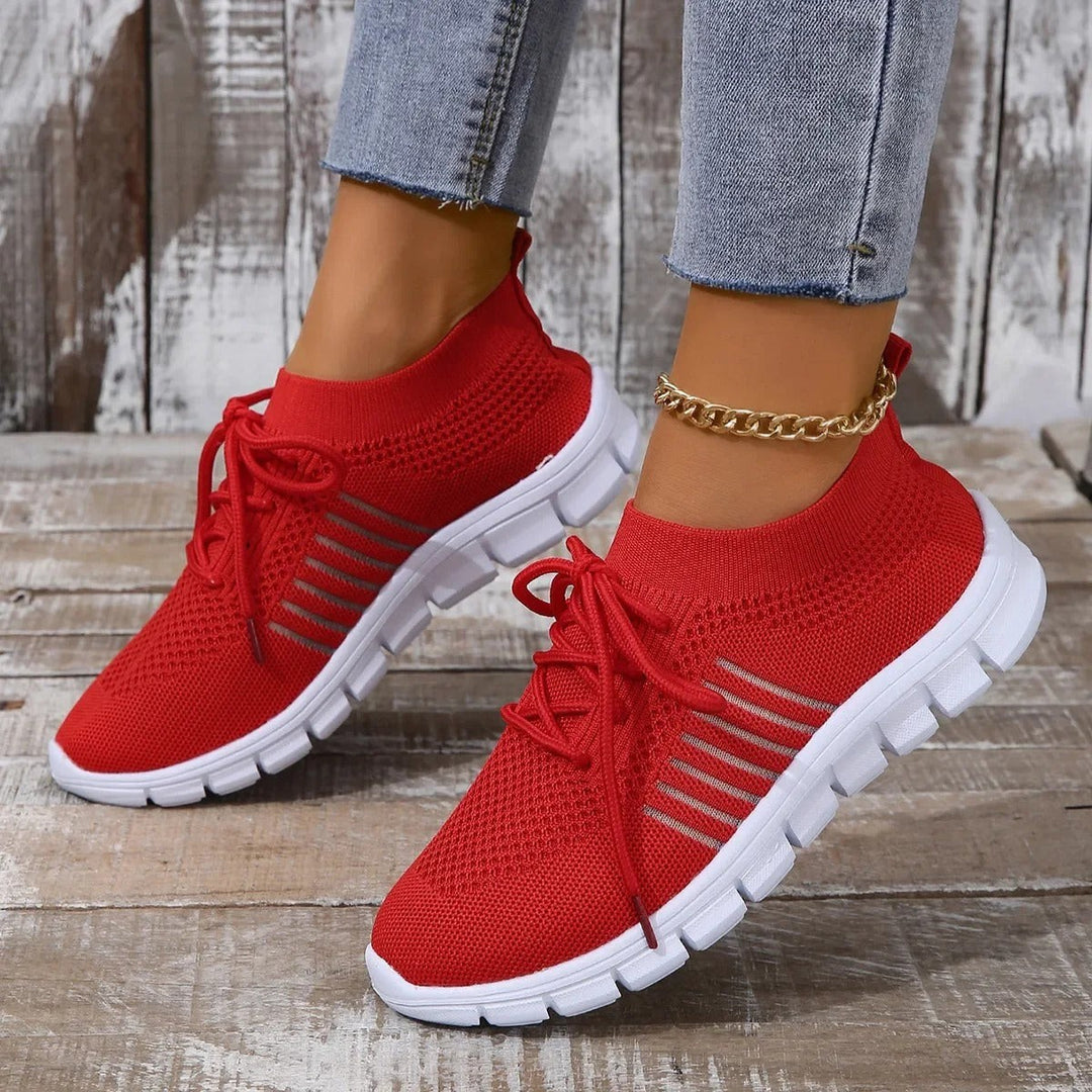 Vector Mesh Orthopedic Sneakers - Crimson Red