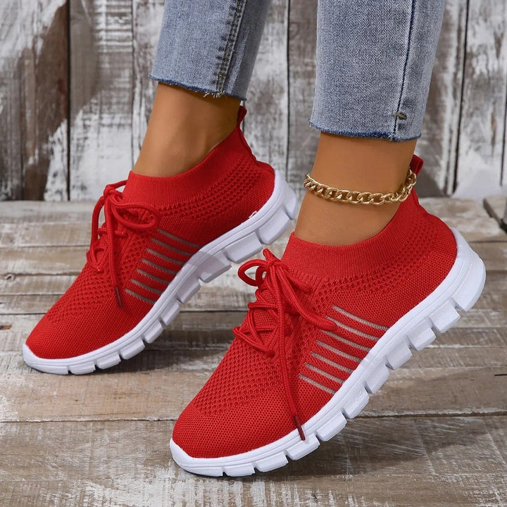 Vector Mesh Orthopedic Sneakers - Crimson Red