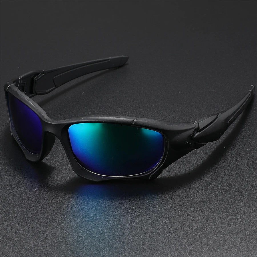 Velocity Polarized Sunglasses - Matte Black / Arctic Flash