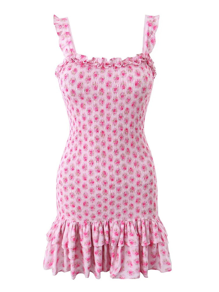 Veroia Floral Ruched Dress