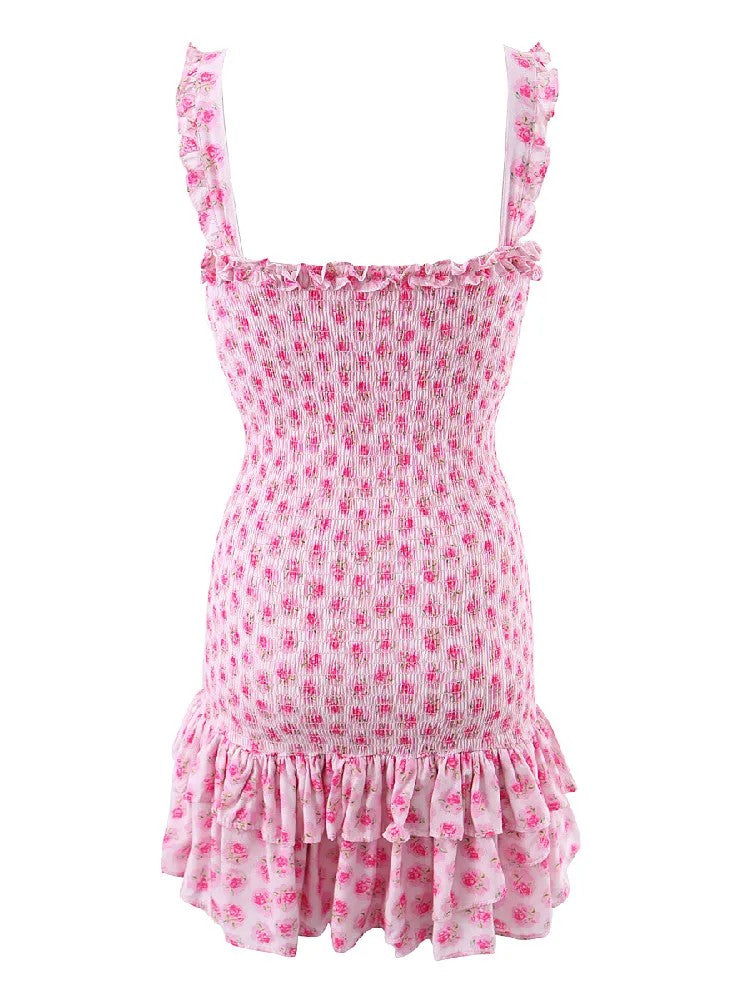 Veroia Floral Ruched Dress