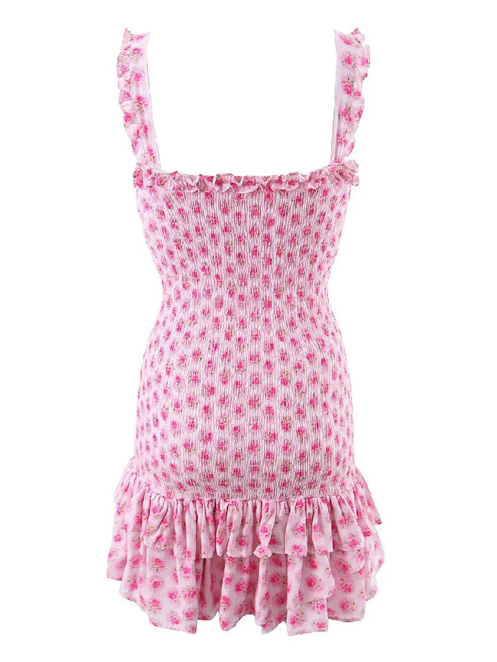 Veroia Floral Ruched Dress
