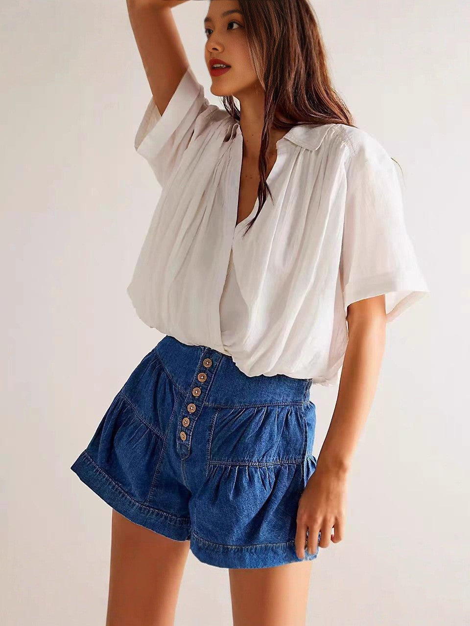 Verona Slim Denim Shorts
